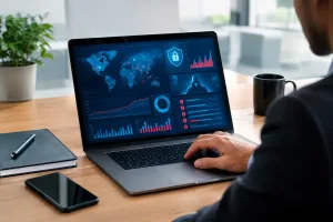 Dashboard de crimes digitais empresariais